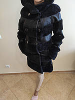 Натуральна шуба з мутону жіноча