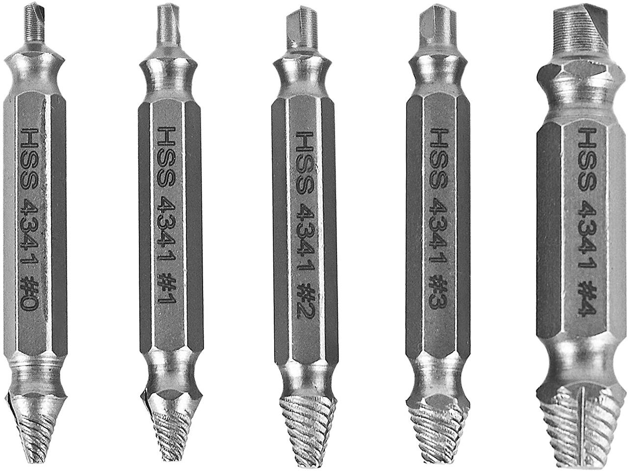 Набір екстракторів S&R 5 шт для викручування болтів, шурупів, шпильок (111400005)