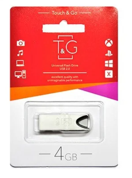 USB флешнакопичувач T&G метал серія 4GB/TG117 (Гарантія 3года)