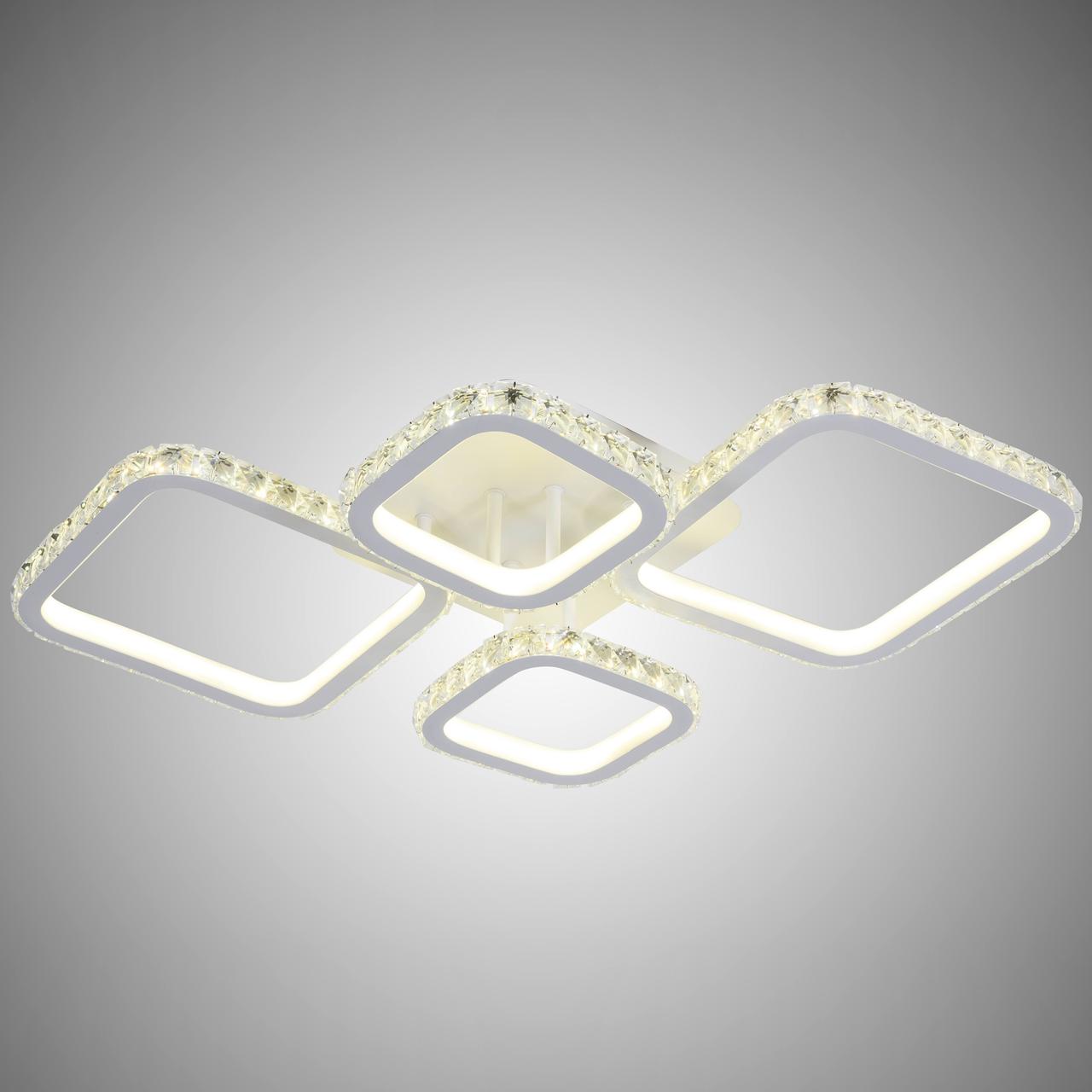 Люстра LED стельова 87-L7942/2+2 WH 208W