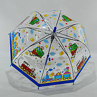 Детский прозрачный зонтик для мальчика на 3-6 лет MD17