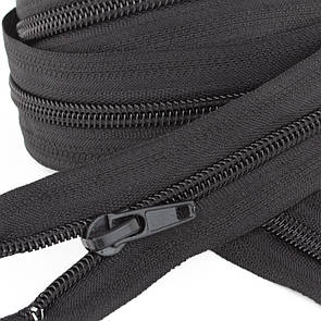 Блискавка Спіральна 80 см Чорний (Тип 5)