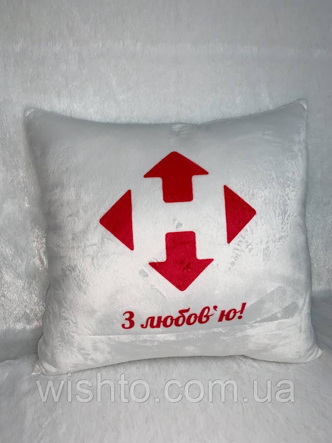 Плюшева Подушка (Ваша напис або фото)