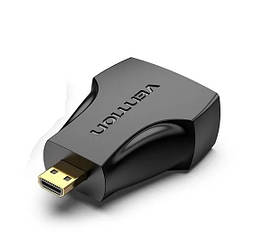 Перехідник Vention Micro HDMI Male to HDMI Female Black (AITB0)