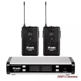 Радіосистема DV Audio BGX-224 з двома поясними передавачами та гарнітурами тілесного кольору, UHF