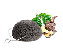 Cleasing Konjac Sponge - Очищаючий спонж Конняку з бамбуковим вугіллям