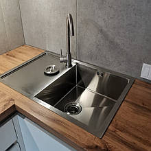 Кухонна мийка Platinum Handmade 7850/200 R сталева 3.0/1.2 мм права