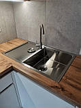 Кухонна мийка Platinum Handmade 7850/200 R сталева 3.0/1.2 мм права, фото 2