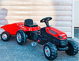 Трактор педальний з причепом Pilsan 07-316-2 (червоний), фото 5