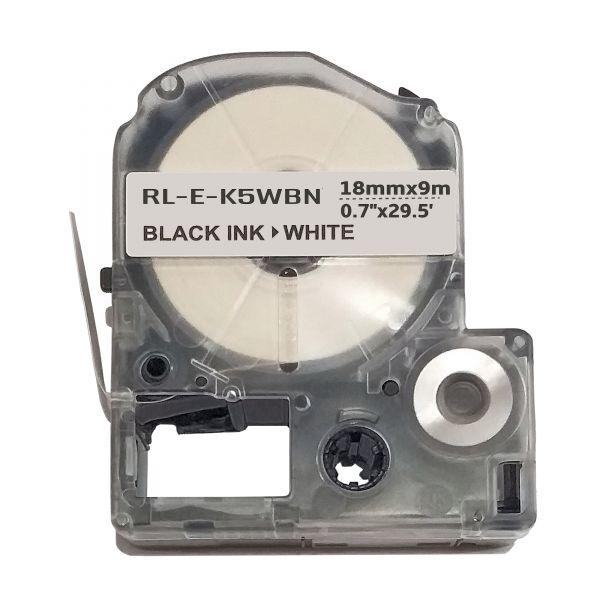 Ламінована стрічка 18мм 9м сумісно Epson LabelWorks LK-5WBN Ukrmark E-K5WBN
