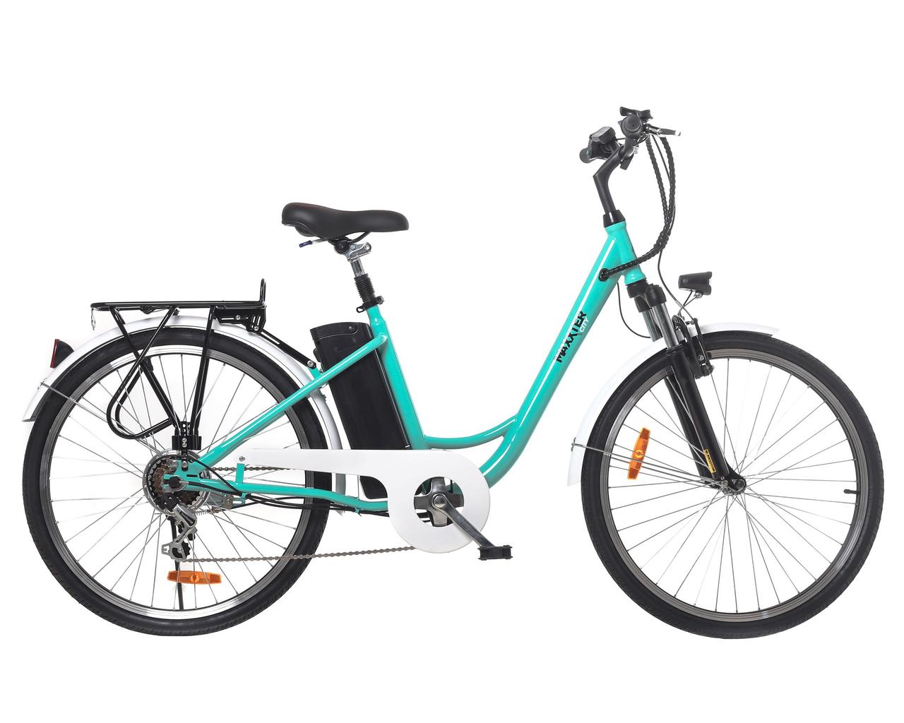 Електричний велосипед Maxxter CITY 26" (світло-синій)