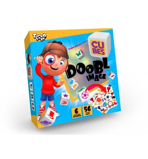 Настільна розважальна гра Doobl Image Cubes укр. тм Danko Toys