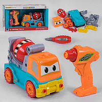 Машинка Спецтехніка конструктор на радіокеруванні світло, звук, конструктор, шурупокрут, на батарейках, у