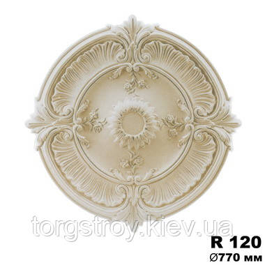 Розетка стельова R120, діаметр 770мм, Gaudi Decor, фото 1