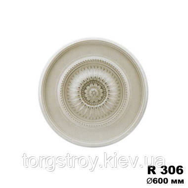 Розетка стельова R306, діаметр 600мм, Gaudi Decor, фото 1