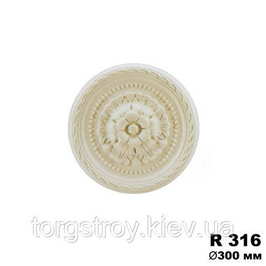 Розетка стельова R316, діаметр 300мм, Gaudi Decor, фото 1