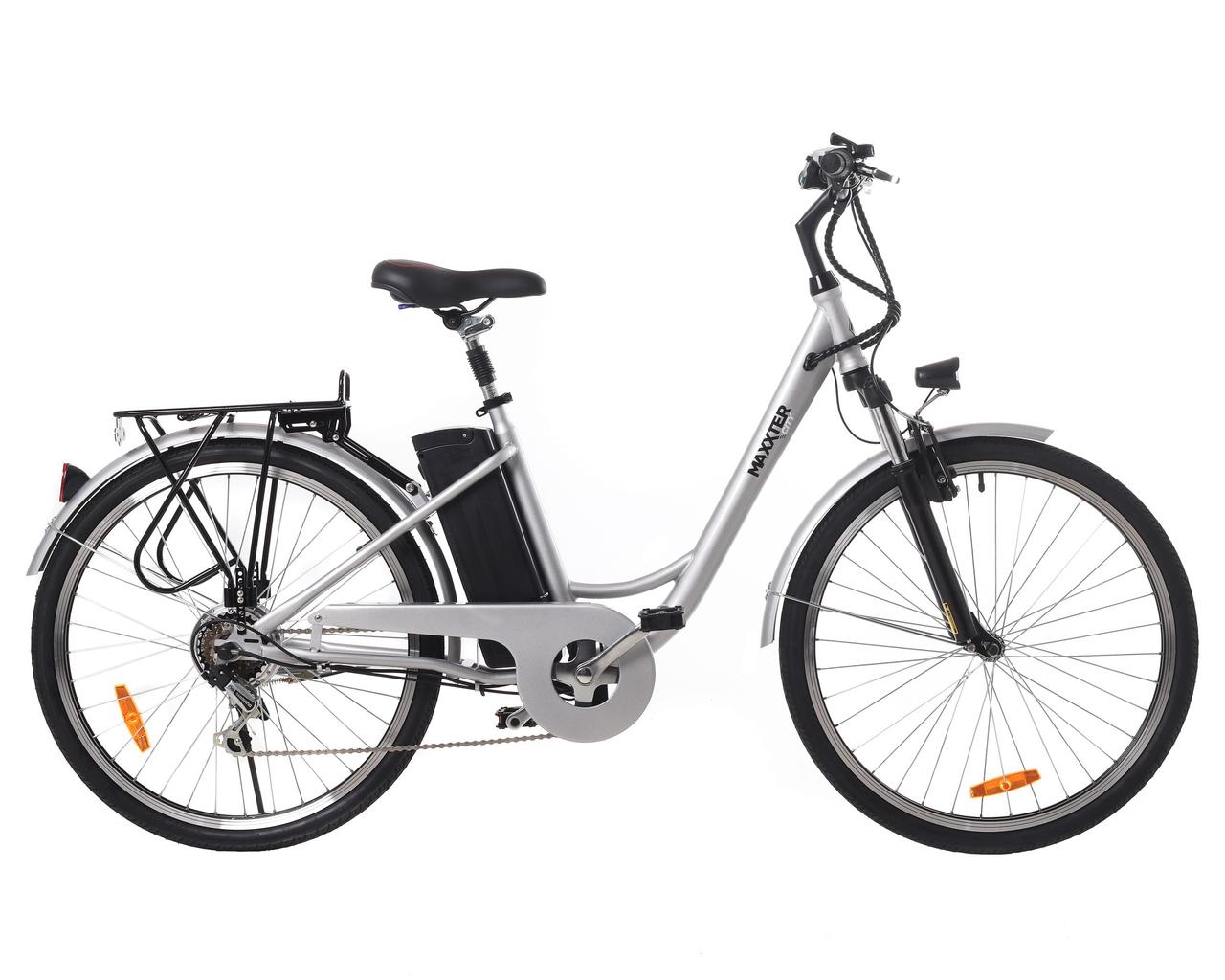 Електричний велосипед Maxxter CITY 26" (срібло)