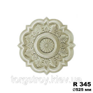 Розетка стельова R345, діаметр 525мм, Gaudi Decor, фото 1