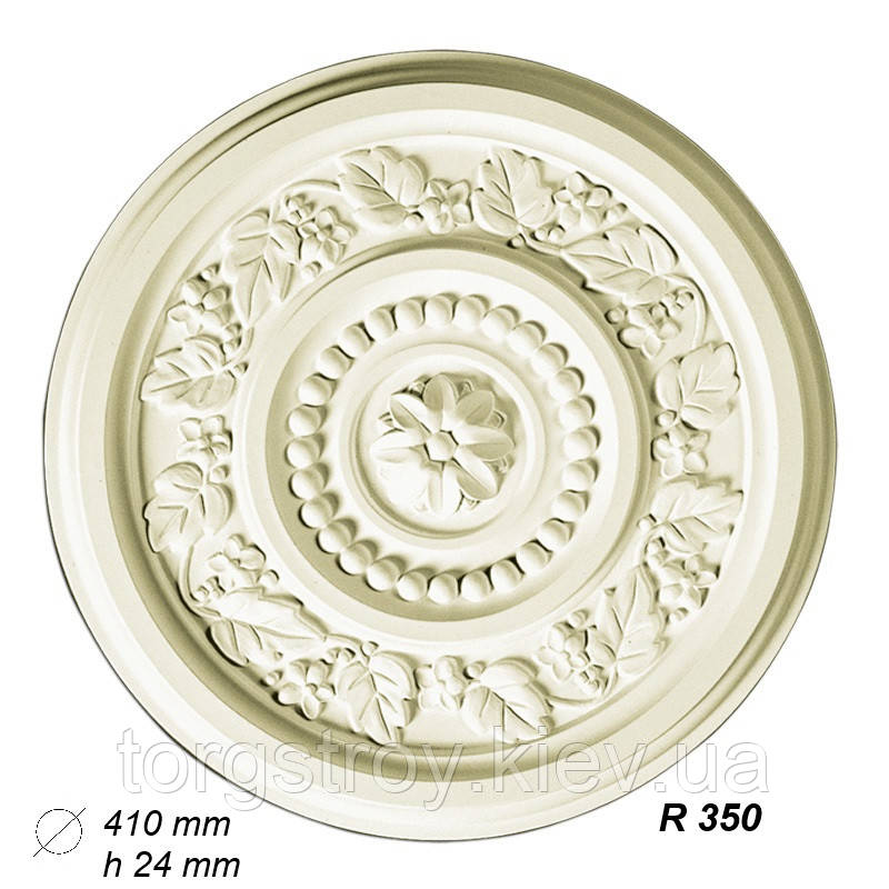 Розетка стельова R350, діаметр 410мм, Gaudi Decor, фото 1