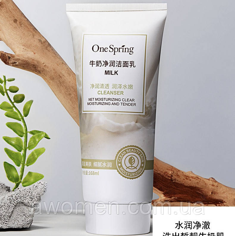 Пінка для обличчя One Spring Milk Face Cleanser з екстрактом молока 168 g