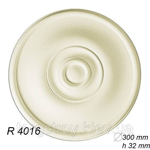 Розетка стельова R4016, діаметр 300мм, Gaudi Decor, фото 1