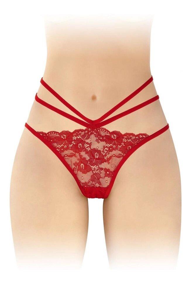 Трусики з відкритою попкою Secret Fashion Nadia Red