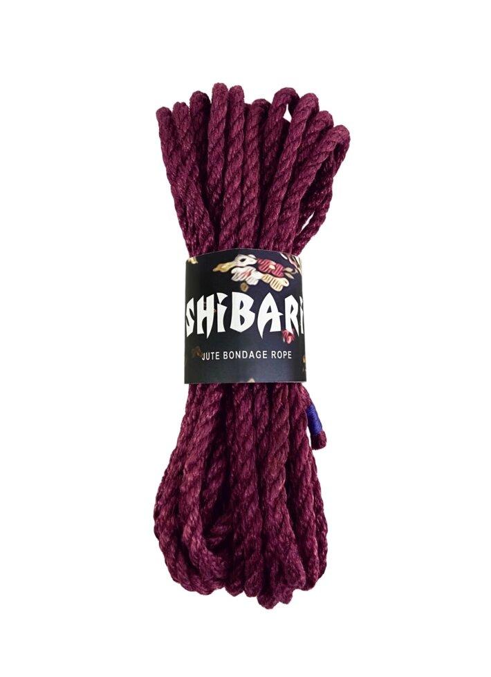 Мотузка з джуту Shibari Ferel Feens Shibari Rope, 8 м фіолетовий