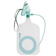 Маска киснева (для дорослих) Волес із мішком і кисневою трубкою, фото 1