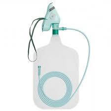 Маска киснева (для дорослих) Волес із мішком і кисневою трубкою