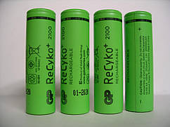 Акумулятори GP ReCyko+, R06, АА, 2000 mAh ціна за 4 штуки в кейсі