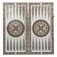 Нарди з каменю Чорний Лев 58×28×5см на подарунок, фото 6