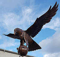 Флюгер мідний Орел 3D 60 х 110 х 60 см FL34 Майстерня
