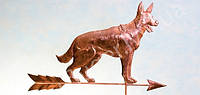 Флюгер мідний Собака на дах FL33 Майстерня