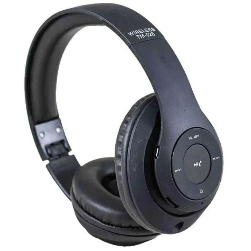 Навушники бездротові Bluetooth TM-028B 6930, чорні, фото 1