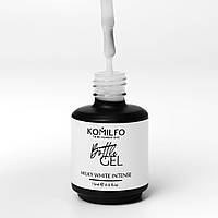 Komilfo Bottle Gel Milky White Intense, 15 ml (з пензликом)