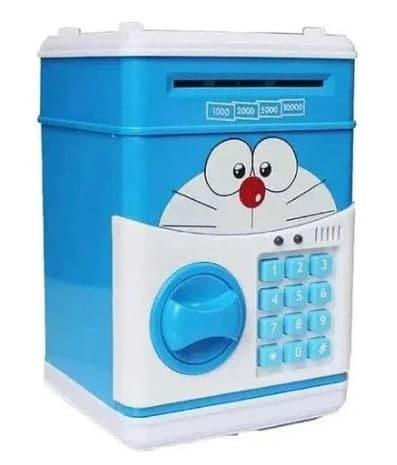 Скарбничка сейф, дитячий банкомат з кодовим замком "Котик"