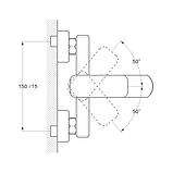 Змішувач для ванни LEB3-A123YB чорний, фото 3