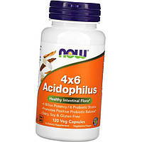 Лактобактерії NOW Foods 4x6 Acidophilus 120 капс