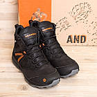 Чоловічі зимові шкіряні черевики MERRELL Black, фото 7