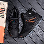 Чоловічі зимові шкіряні черевики MERRELL Black, фото 8