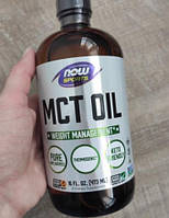 Масло Омега 3 NOW Foods MCT Oil 473 мл