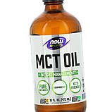 Масло Омега 3 NOW Foods MCT Oil 473 мл, фото 6