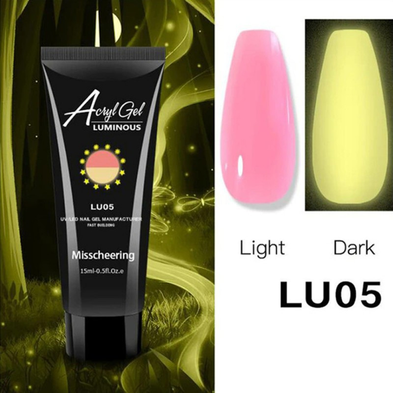 Полигель (акригель) Неоновый AcrylGel LUMINOUS LU05, 15мл
