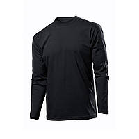 Базовая кофта-реглан Stedman ST2500 Long Sleeve черная (siz-001) M