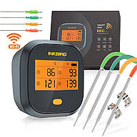 Цифровой термометр для мяса 4 щупа с Wi-Fi соединением INKBIRD №1439