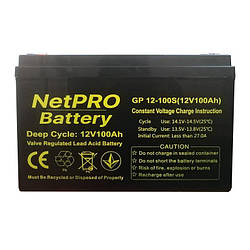 Акумулятор NetPRO GP 12-100S