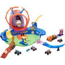 Hot Wheels Monster Trucks T-Rex Volcano Arena gyl14