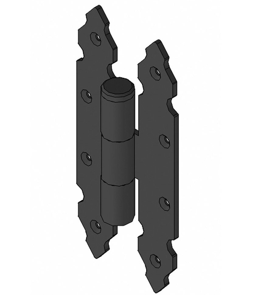 Петля накладна Amig 9100 200х90х4мм чорний (Іспанія)