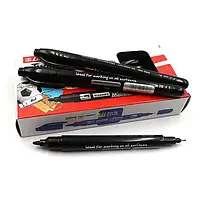 Маркер перманентный Luxor Twin 150 двухсторон 0,7-1мм черный 3011--m27