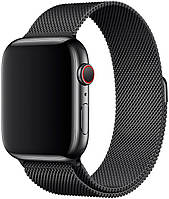 Металический ремешок Apple Milanese Loop for Apple Watch 42/44/45/49 mm, Black (HC)